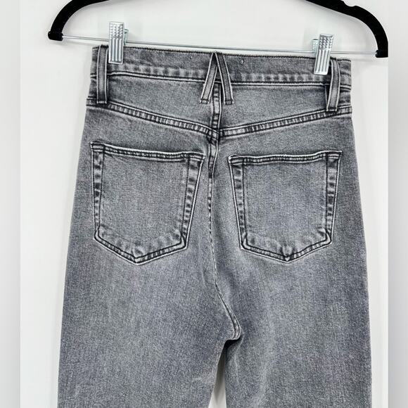 SLVRLAKE Beatnik High Rise Skinny Jeans Slim Harvest Moon Black Gray Grey 24 - Picture 8 of 14